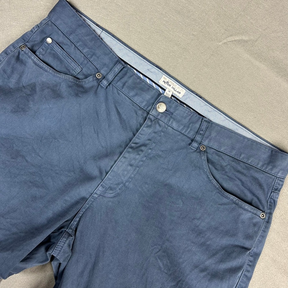 Peter Millar 5-Pocket Pants‎ ME0B39 Mens 38x34 Blue